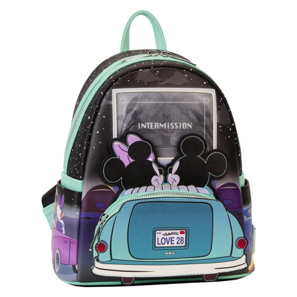 MINI SAC À DOS Lenticulaire Mickey et Minnie Date Night au Drive-In - DISNEY LOUNGEFLY