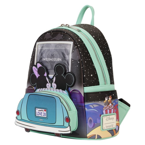 MINI SAC À DOS Lenticulaire Mickey et Minnie Date Night au Drive-In - DISNEY LOUNGEFLY