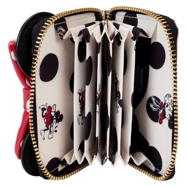 Portefeuille accordéon Minnie fait vibrer les points  - DISNEY LOUNGEFLY