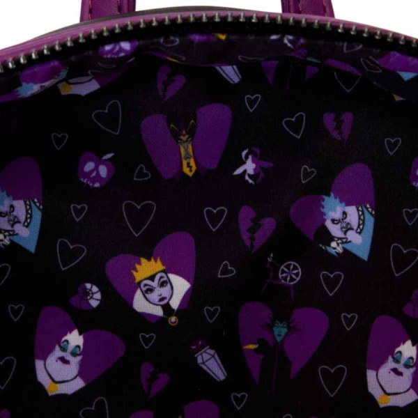 MINI SAC À DOS Les méchants maudissent votre coeur  - DISNEY LOUNGEFLY