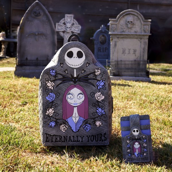 MINI SAC À DOS Jack & Sally pierre tombale "Éternellement vôtre"  - DISNEY LOUNGEFLY
