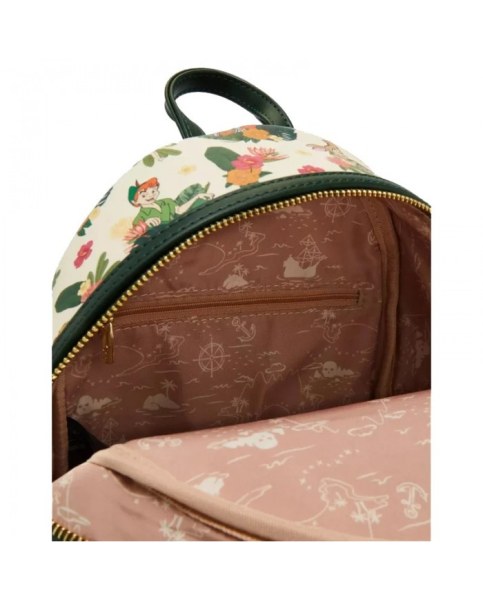 MINI SAC À DOS Peter Pan Floral Aop Exclu - DISNEY LOUNGEFLY