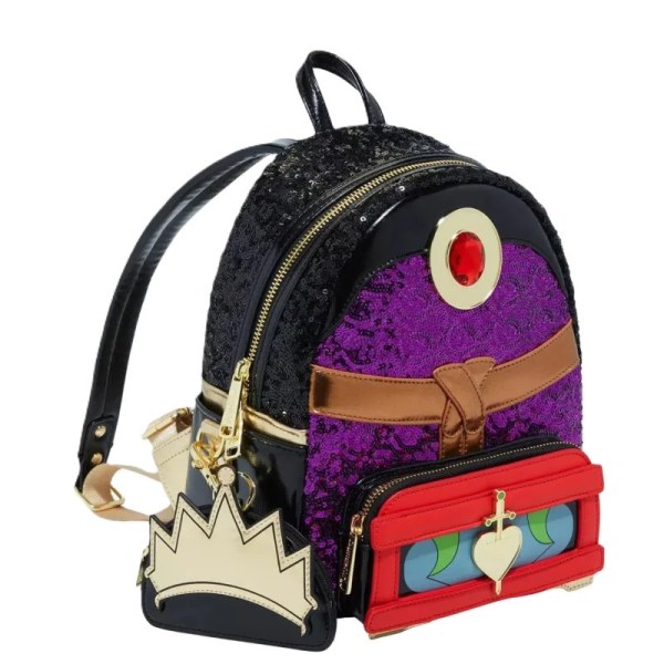 MINI-SAC À DOS Méchante Reine Couronne Pailletten – DISNEY LOUNGEFLY