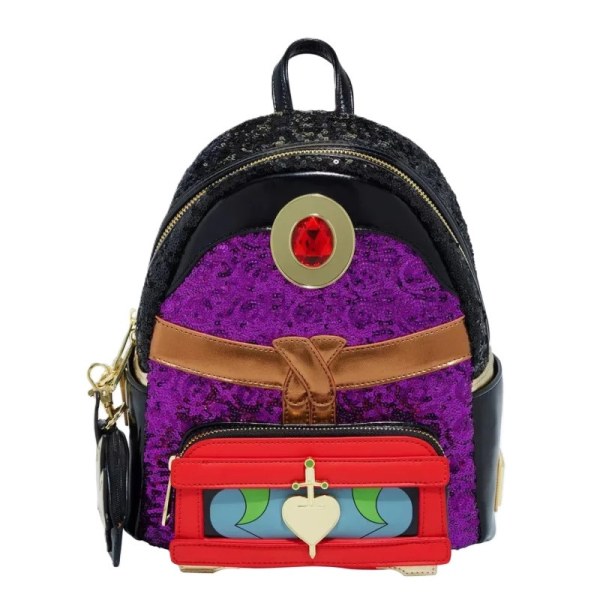 MINI-SAC À DOS Méchante Reine Couronne Pailletten – DISNEY LOUNGEFLY