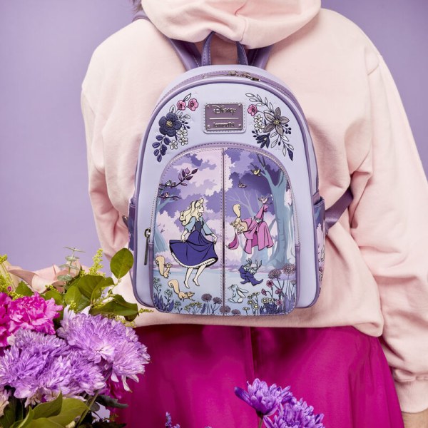 MINI SAC À DOS La Belle au bois dormant 65è anniversaire Scene Floral - DISNEY LOUNGEFLY