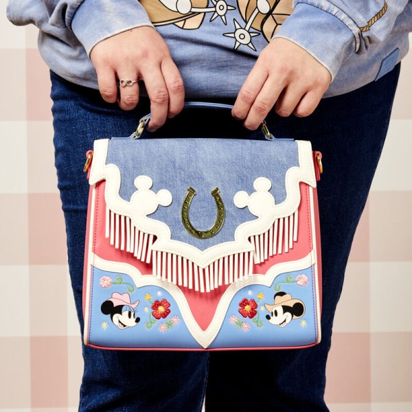 SAC À BANDOULIÈRE à franges Mickey et Minnie Western- DISNEY LOUNGEFLY