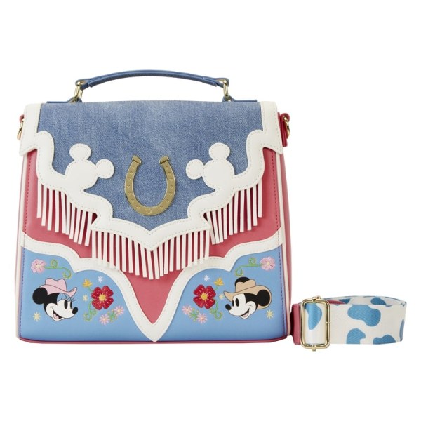 SAC À BANDOULIÈRE à franges Mickey et Minnie Western- DISNEY LOUNGEFLY