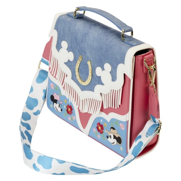SAC À BANDOULIÈRE à franges Mickey et Minnie Western- DISNEY LOUNGEFLY
