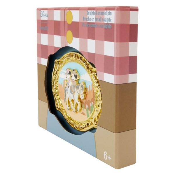 PIN'S Collector Boucle de Ceinture Mickey et Minnie Western Edition limitée   - Disney