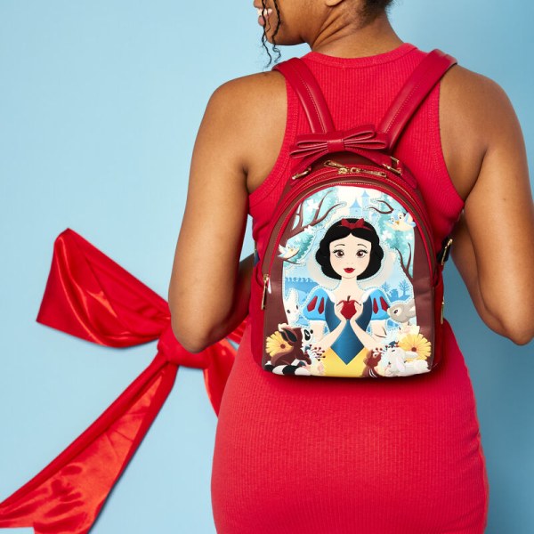 MINI SAC À DOS Blanche Neige en Velours matelassé - DISNEY LOUNGEFLY