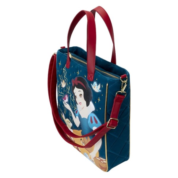 Tote Bag Blanche Neige en velours matelassé - DISNEY LOUNGEFLY
