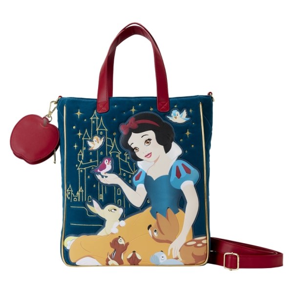 Tote Bag Blanche Neige en velours matelassé - DISNEY LOUNGEFLY