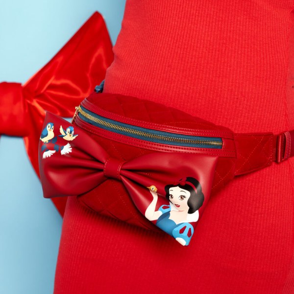 Sac banane Blanche Neige en velours matelassé - DISNEY LOUNGEFLY