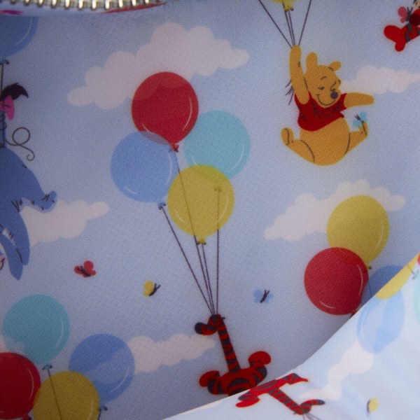 Sac à bandoulière cœur Winnie et ses amis flottent avec des ballons - DISNEY LOUNGEFLY