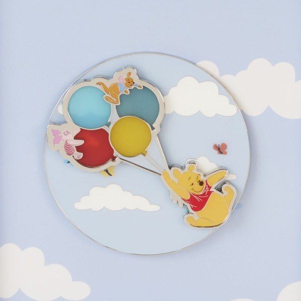 PIN'S Collector Winnie et ses amis flottent sur avec des ballons Edition limitée - Disney