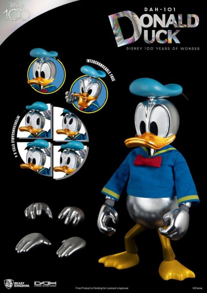 Donald Duck articulé Disney 100 ans de merveilles - Dynamic Action Heroes