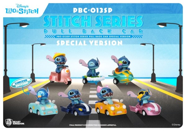 Pack de 6 figurines Stitch en voiture Edition Spéciale - Disney