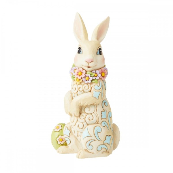 LAPIN PORTANT DES FLEURS - JIM SHORE HEARTWOOD CREEK