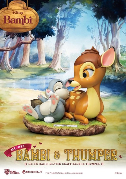 Statuette Bambi & Panpan 26 cm - Disney Mastercraft