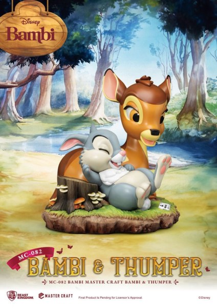 Statuette Bambi & Panpan 26 cm - Disney Mastercraft
