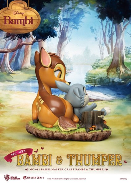 Statuette Bambi & Panpan 26 cm - Disney Mastercraft