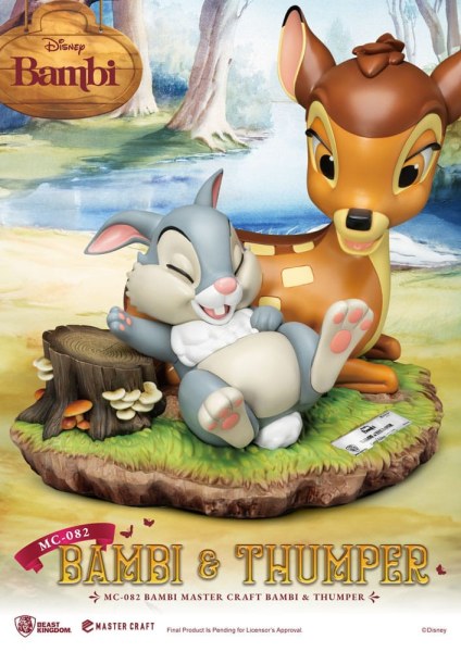 Statuette Bambi & Panpan 26 cm - Disney Mastercraft