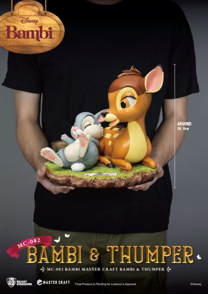 Statuette Bambi & Panpan 26 cm - Disney Mastercraft