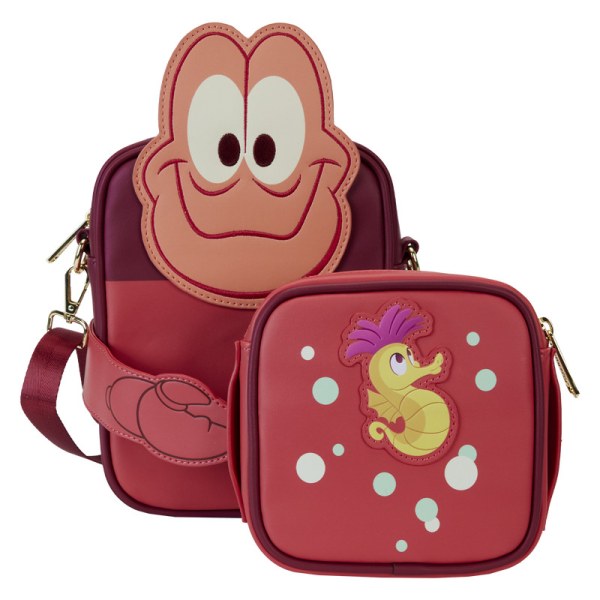 Sac Bandoulière avec porte-monnaie La Petite Sirène 35e anniversaire Sebastian Crossbuddies® Cosplay - DISNEY LOUNGEFLY