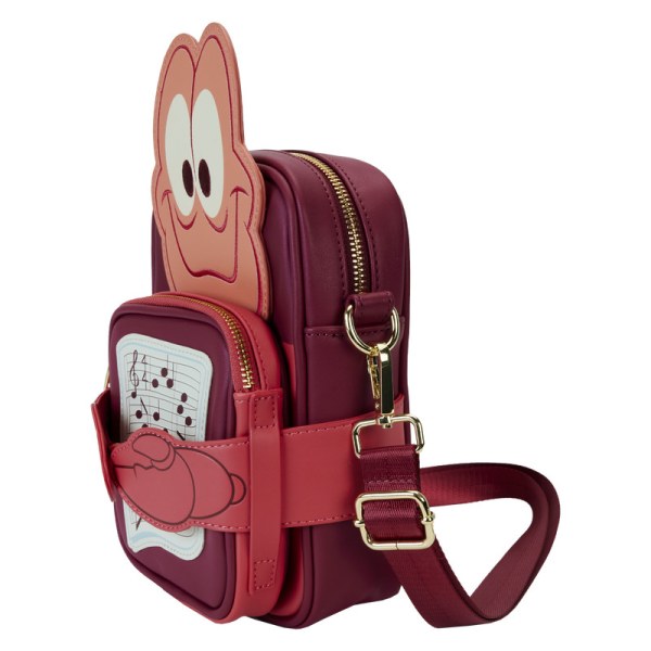 Sac Bandoulière avec porte-monnaie La Petite Sirène 35e anniversaire Sebastian Crossbuddies® Cosplay - DISNEY LOUNGEFLY