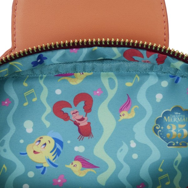 Sac Bandoulière avec porte-monnaie La Petite Sirène 35e anniversaire Sebastian Crossbuddies® Cosplay - DISNEY LOUNGEFLY
