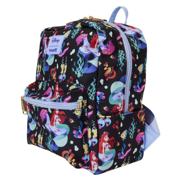 MINI SAC À DOS Nylon La Petite Sirène 35ème Anniversaire Life is the Bubbles - DISNEY LOUNGEFLY