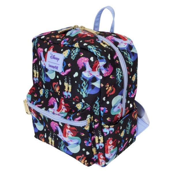 MINI SAC À DOS Nylon La Petite Sirène 35ème Anniversaire Life is the Bubbles - DISNEY LOUNGEFLY