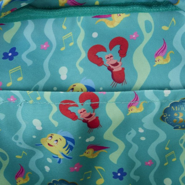 MINI SAC À DOS Nylon La Petite Sirène 35ème Anniversaire Life is the Bubbles - DISNEY LOUNGEFLY