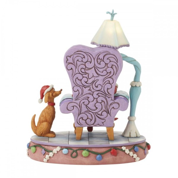 GRINCH EN LECTURE SUR CHAISE - JIM SHORE GRINCH