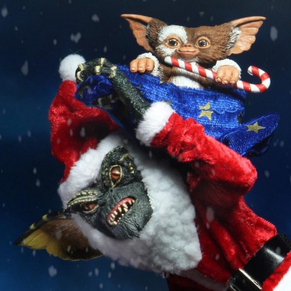 GREMLINS - FIGURINE ARTICULÉE - PÈRE NOËL ET GIZMO