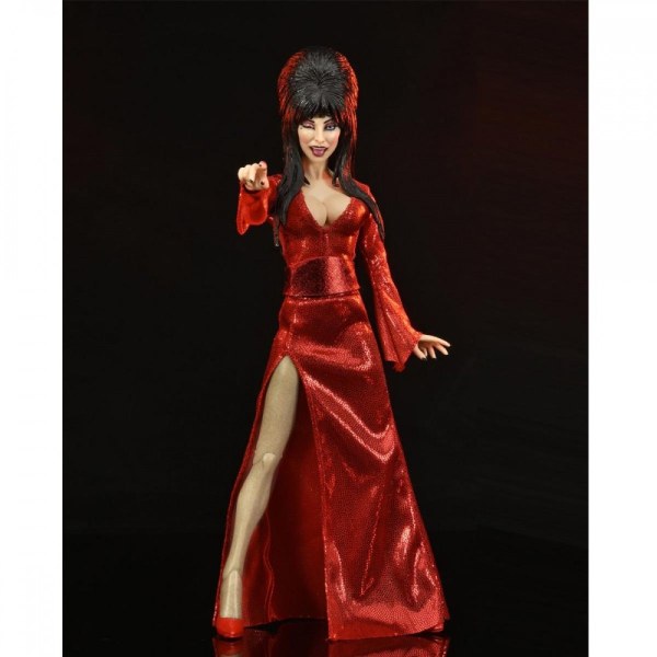 ELVIRA – FIGURINE ARTICULÉE HABILLÉE – ELVIRA « ROUGE, PEUR ET BOUH»