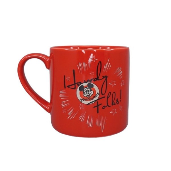 MUG DISNEY 100 MICKEY MOUSE HOWDY FOLKS !