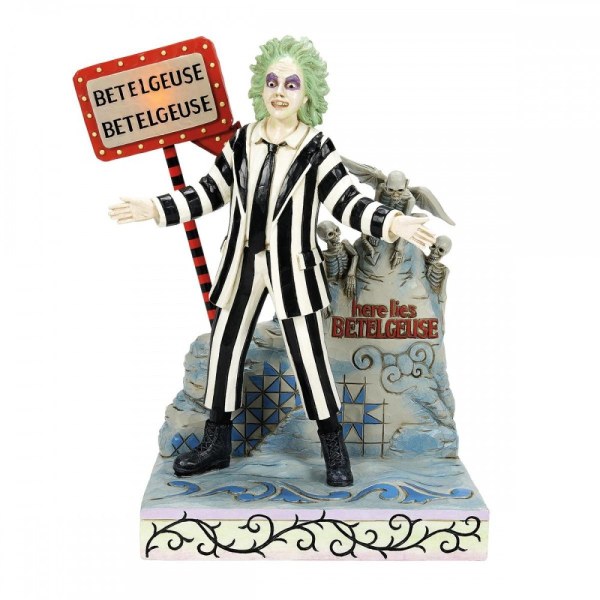 ENSEIGNE LED ET PIERRE TOMBAULE BEETLEJUICE - JIM SHORE