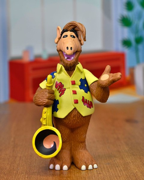 Figurine Alf Toony Classic Alf avec Saxophone 15 cm