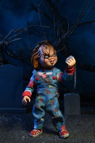 La Mariée de Chucky pack 2 Figurine Chucky & Tiffany vêtue 14 cm