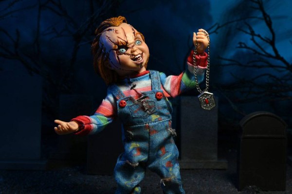 La Mariée de Chucky pack 2 Figurine Chucky & Tiffany vêtue 14 cm