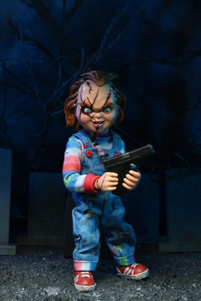 La Mariée de Chucky pack 2 Figurine Chucky & Tiffany vêtue 14 cm