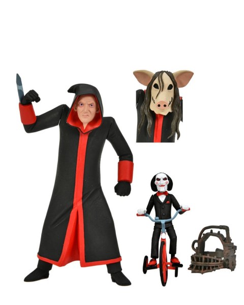 Figurine Saw Toony Terrors Jigsaw Killer & Billy Tricycle Coffret 15 cm