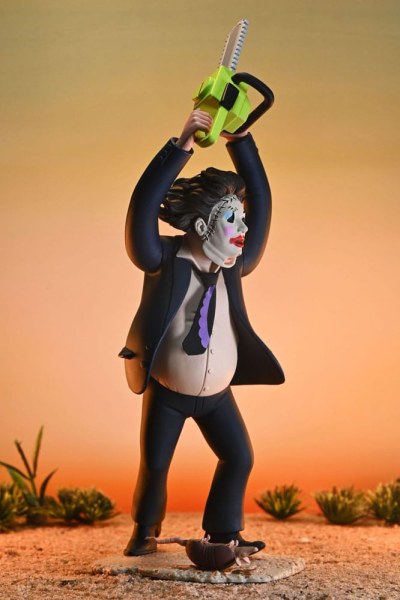 Texas Massacre à la tronçonneuse Toony Terrors Figurine 50ème Anniversaire Pretty Woman Leatherface 15 cm