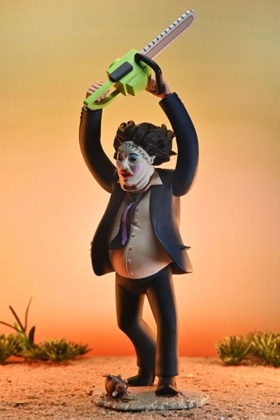 Texas Massacre à la tronçonneuse Toony Terrors Figurine 50ème Anniversaire Pretty Woman Leatherface 15 cm