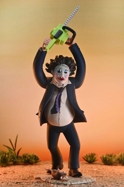 Texas Massacre à la tronçonneuse Toony Terrors Figurine 50ème Anniversaire Pretty Woman Leatherface 15 cm