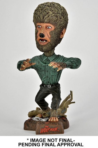 Universal Monsters Head Knocker  Wolf Man 20 cm