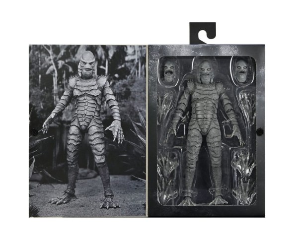 Figurine Universal Monsters Créature Ultime du Lagon Noir (N&B) 18 cm