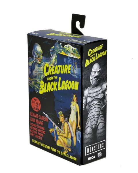 Figurine Universal Monsters Créature Ultime du Lagon Noir (N&B) 18 cm