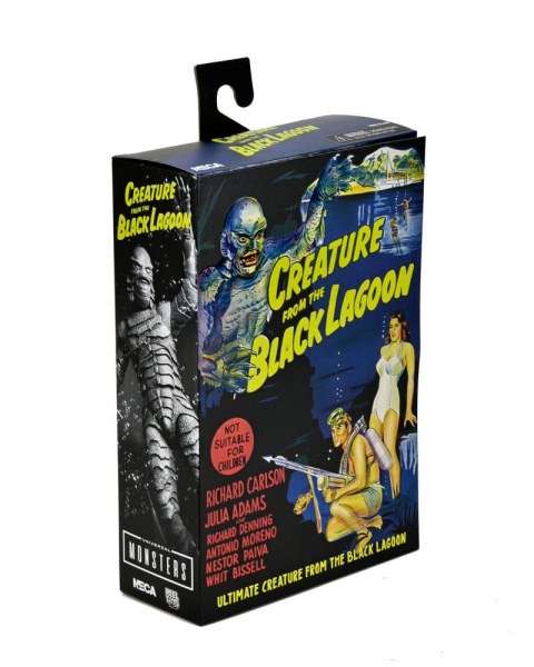 Figurine Universal Monsters Créature Ultime du Lagon Noir (N&B) 18 cm